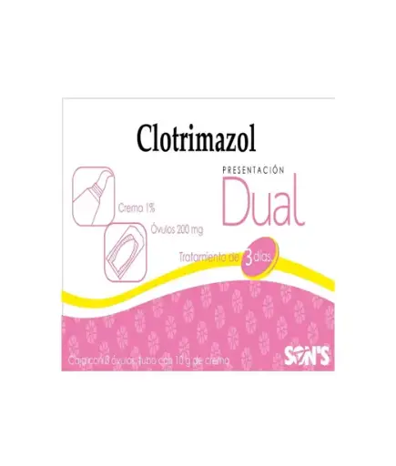 CLOTRIMAZOL DUAL OVULOS Y CREMA 1% (GI)