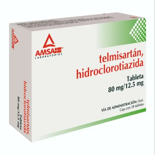 TELMIS/HIDRO AMSA 80/12.5MG TABLETAS C/28 (GI)