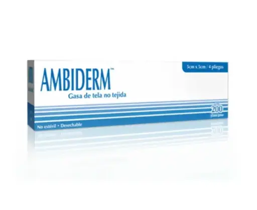 GASA DENTAL TELA NO TEJIDA NO ESTERIL 5X5CMS 4 CAPAS C/200 *