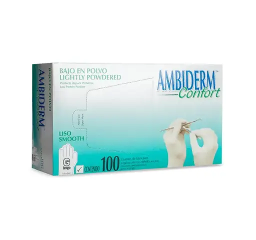 GUANTE AMBIDERM CONFORT GDE C/100