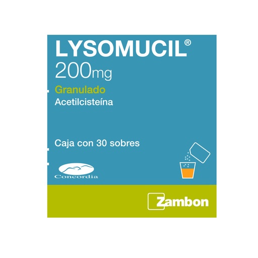 [ACETILCISTEINA] LYSOMUCIL 200MG GRANULADO SOBRES C/30