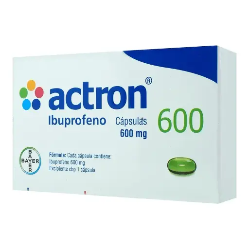 [Ibuprofeno] ACTRON 600MG CAPSULAS CON 10