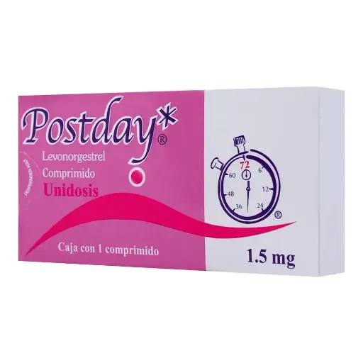 [Levonorgestrel] POSTDAY 1.5MG COMPRIMIDO CON 1