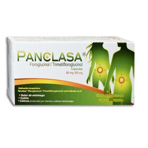 [FLOROGLUCINOL,TRIMETIFLOROGLUCINOL] PANCLASA 80/80MG CAPSULAS C/20