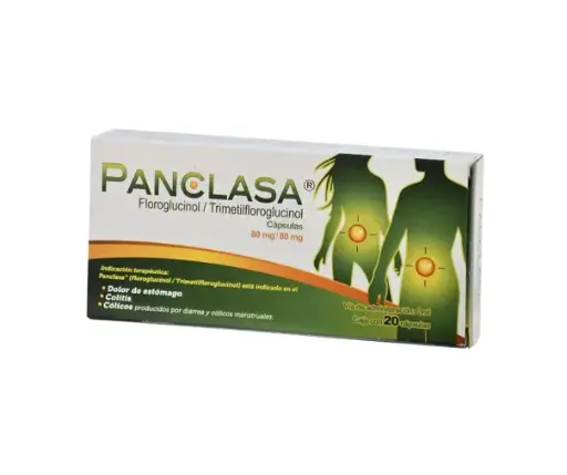 [FLOROGLUCINOL,TRIMETIFLOROGLUCINOL] PANCLASA 80/80MG CAPSULAS CON 20