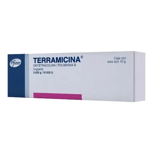 [OXITETRACICLINA,POLIMIXINA B] TERRAMICINA POMADA OFTALMICAS 10G