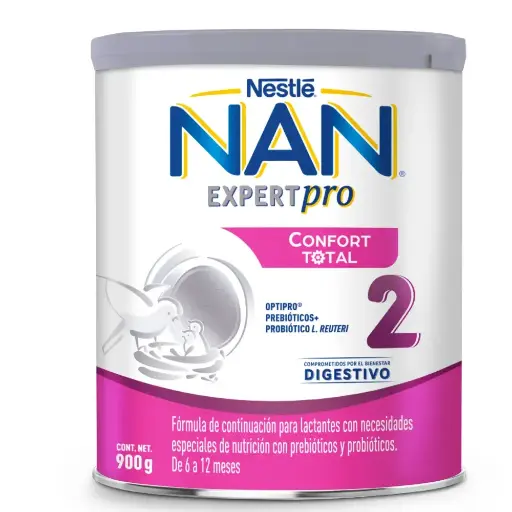LECHE NAN 2 EXPERTPRO CONFORT TOTAL 900G