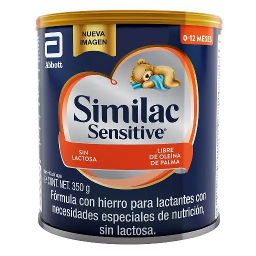 LECHE SIMILAC SENSITIVE S/LACTOSA 350G