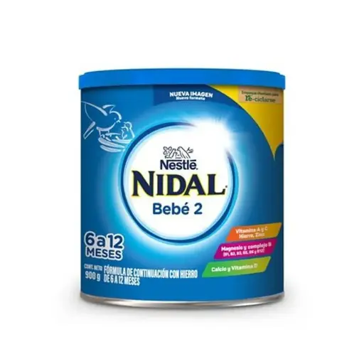 LECHE NIDAL 2 BEBE FORM LACT 6-12M 900G