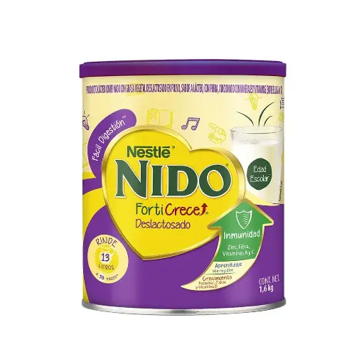 LECHE NIDO FORTICRECE DESLACTOSADA 1.6K