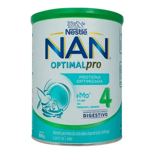 LECHE NAN 4 OPTIPRO 2 AÑOS 800G