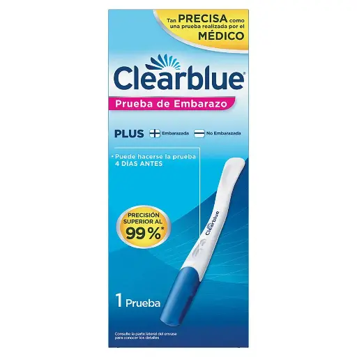PRUEBA EMBARAZO CLEARBLUE PLUS C/1