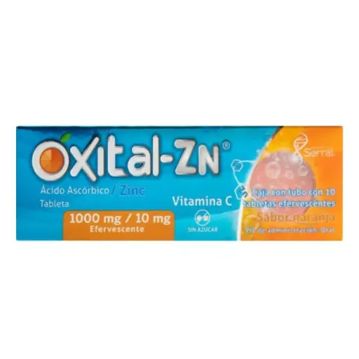 OXITAL-ZN 1G/10MG TABLETAS EFERVESCENTES C/10 (GI)
