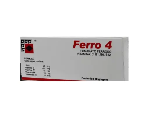FERRO-4 GRAGEAS C/30 (GI)