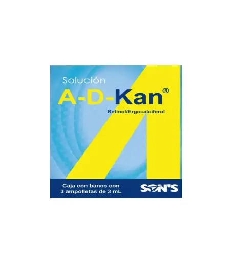 A-D-KAN SOLUCION AMPULA INGERIBLE C/3 (GI)