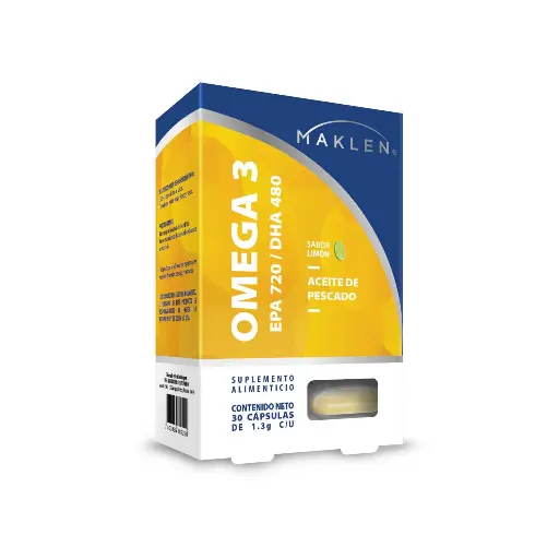 OMEGA 3 EPA Y DHA MAKLEN CAPSULAS C/30