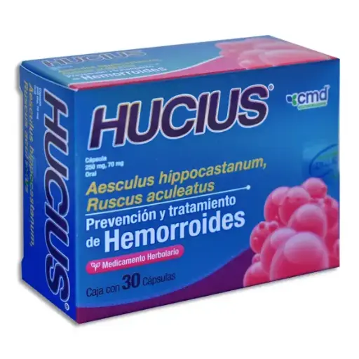 HUCIUS 250/70MG CAPSULAS C/30 (GI)