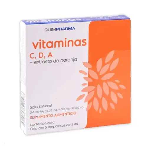 VITAMINAS CDA QUIMPHARMA 3ML AMPULAS C/5 (GI) *