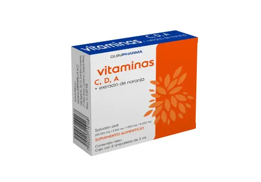 VITAMINAS CDA QUIMPHARMA 3ML AMPULAS C/5 (GI) *