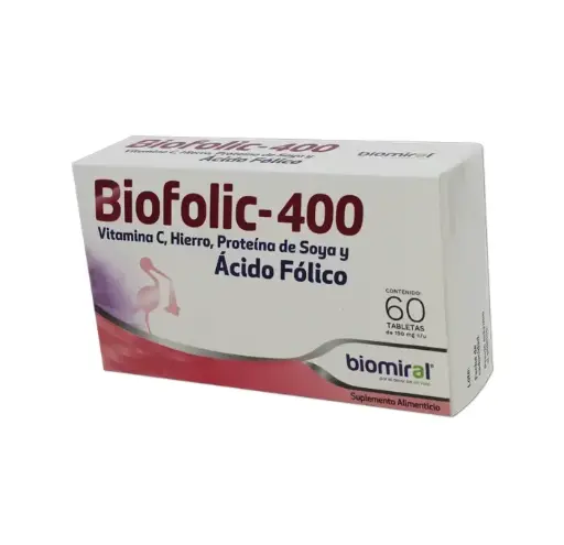 BIOFOLIC 400 TABLETAS C/60 (GI)