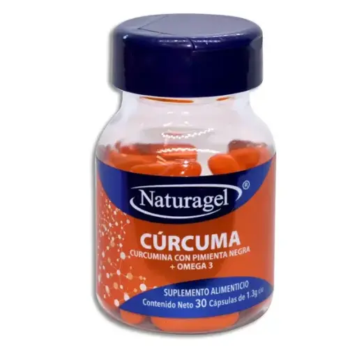 CÚRCUMA CON PIMIEN Y OMEGA 3 NATURAGEL CAPS C/30 *