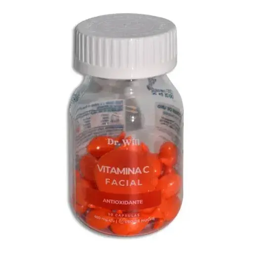 FACIAL VITAMINA C DR WILL 500MG CAPS C/30 * (GI)