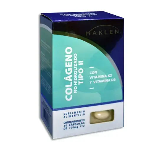 COLAGENO NO HIDROLIZADO TIPO II MAKLEN CAPS C/30 *