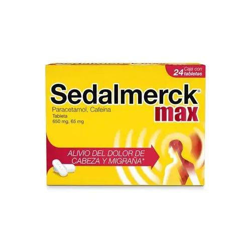 SEDALMERCK MAX 650/65MG TABLETAS C/24