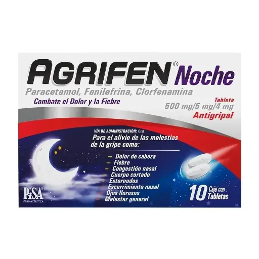 AGRIFEN NOCHE TAB C/10