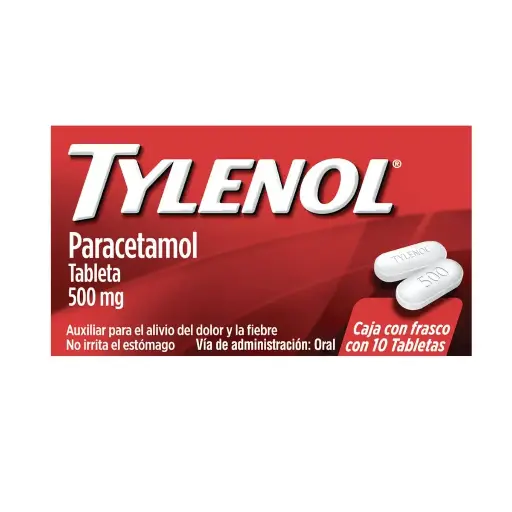 TYLENOL 500MG TABLETAS C/10