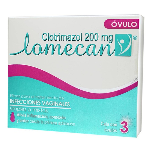 LOMECAN V OVULOS 200MG
