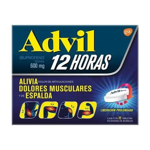 ADVIL 12H 600MG TABLETAS C/12