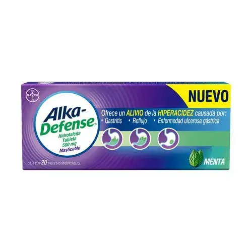ALKA-DEFENSE 500MG MENTA TAB MAST C/20