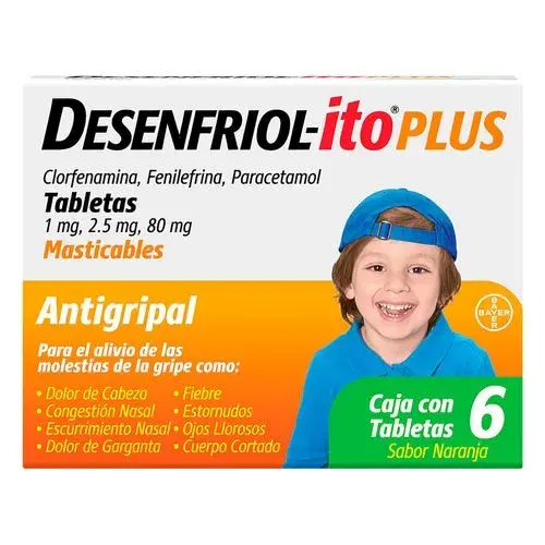 DESENFRIOL-ITO PLUS NARANJA TABLETAS C/6