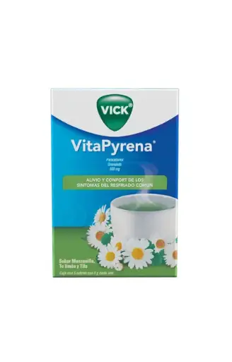 VICK VITAPYRENA 500MG SOBRES MANZANILLA C/5