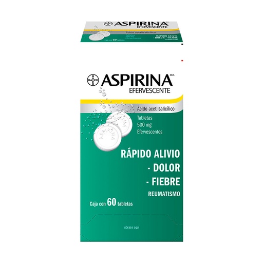 ASPIRINA EFERV AD 500 MG TABLETAS C/60