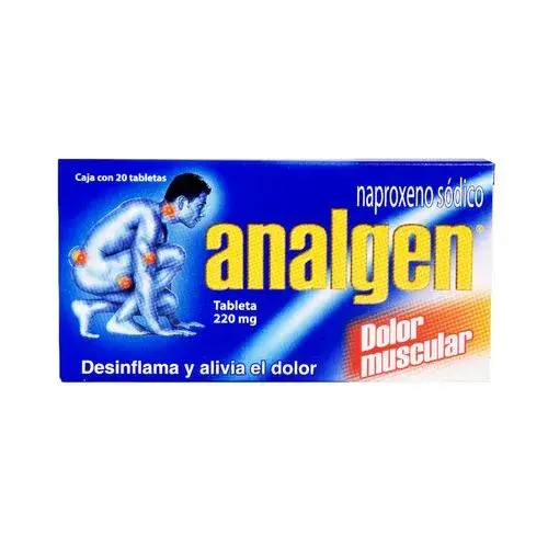ANALGEN 220MG DOLOR MUSCULAR TABLETAS C/20