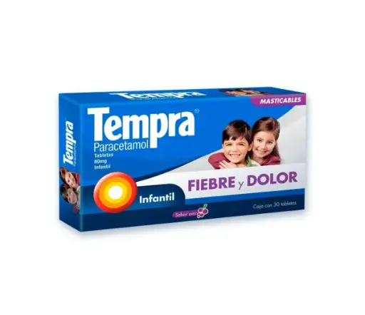 TEMPRA MASTICABLES UVA 80MG TABLETAS C/30