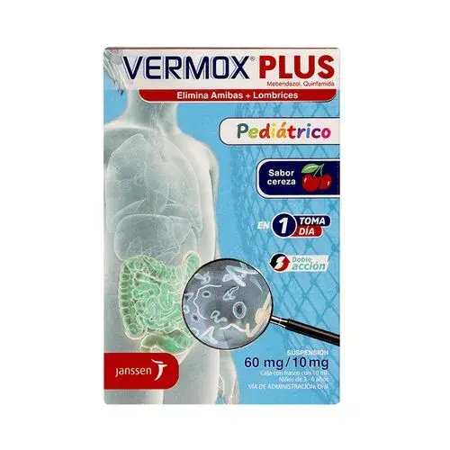 VERMOX-PLUS PEDIATRICO 60/10MG SUSPENSION 10ML