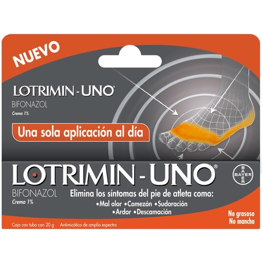 LOTRIMIN UNO CREMA 1% 20G