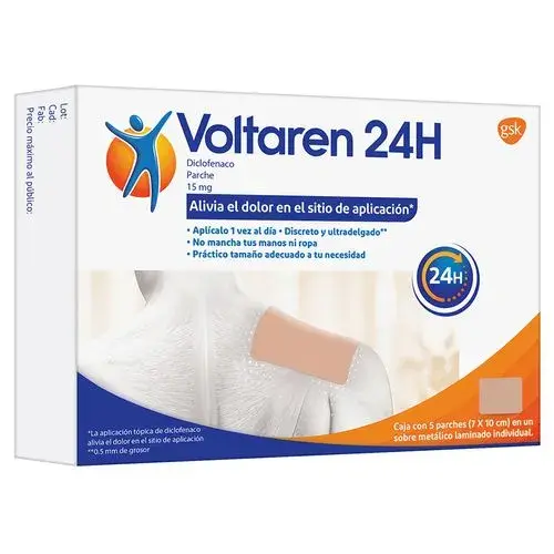 VOLTAREN 24H 15MG PARCHES C/5