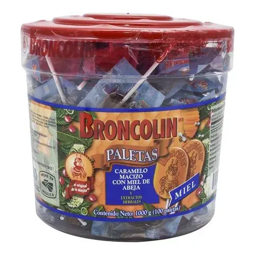 PALETA BRONCOLI MIEL VITROL C/100