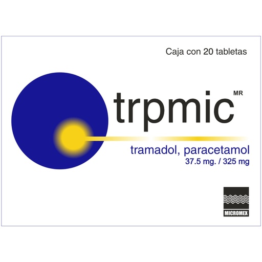 TRAM/PARAC 37.5/325MG 20 TABLETAS