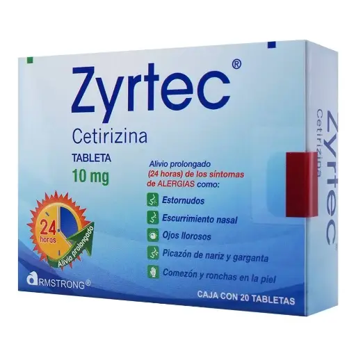 ZYRTEC 10MG TABLETAS C/20