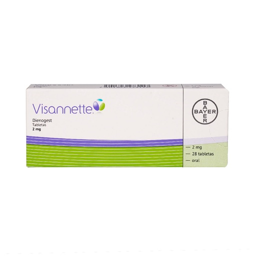 VISANNETTE 2MG TABLETAS C/28