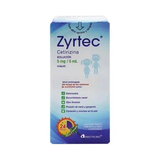 ZYRTEC 5MG INFANTIL SOLUCION 100ML C/DOSIF