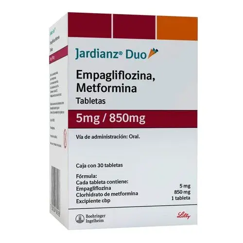 JARDIANZ DUO 5/850MG TABLETAS C/30