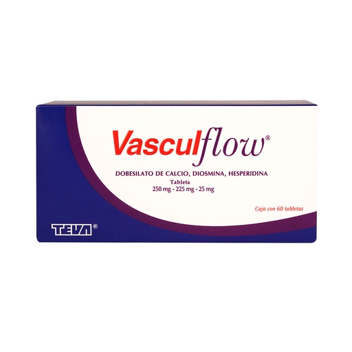 VASCUL-FLOW 250/225/25MG TABLETAS C/60