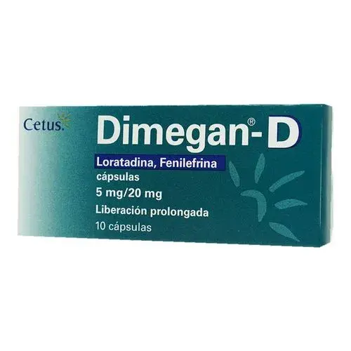 DIMEGAN-D 5/20MG CAPSULAS C/10