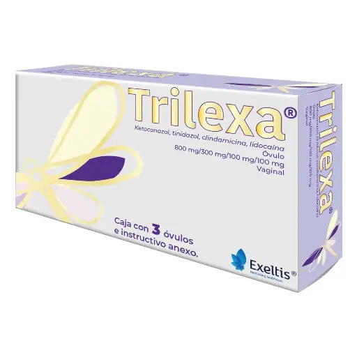 TRILEXA 800/300/100/100MG OVULOS C/3